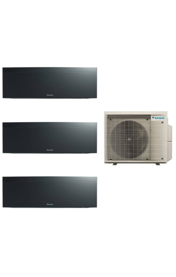 Aparat de aer condiționat multisplit Daikin EMURA cu două unități interne 7000 și una de 12000 BTU Black -garanție 60 luni