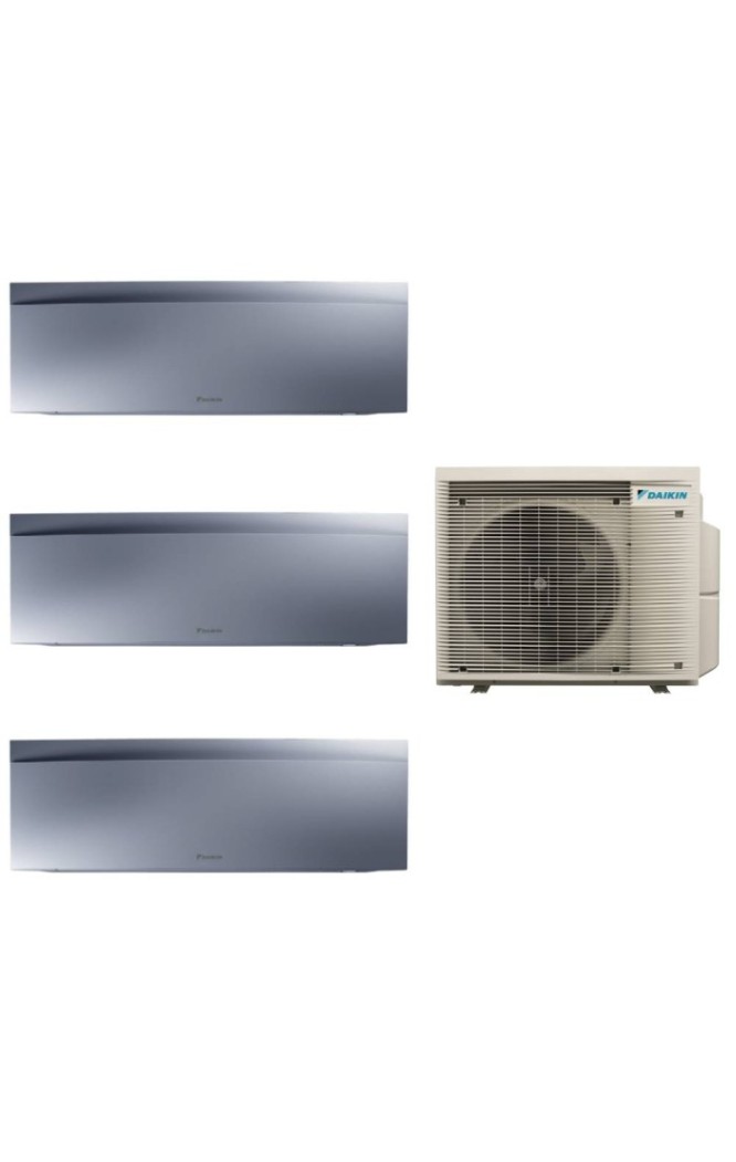 Aparat de aer condiționat multisplit Daikin EMURA cu două unități interne 7000 și una de 12000 BTU Silver - garanție 60 luni