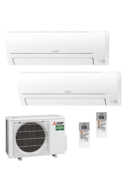 Aparat de aer condiționat multisplit Mitsubishi Electric cu două unități interne MSZ-HR25VF 9000 BTU 