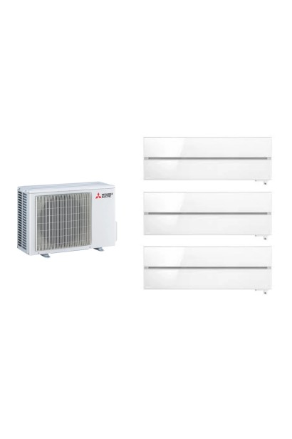 Aparat de aer condiționat multisplit Mitsubishi Electric cu trei unități interne Kirigamine Deluxe 12000 BTU, garanție 60 luni