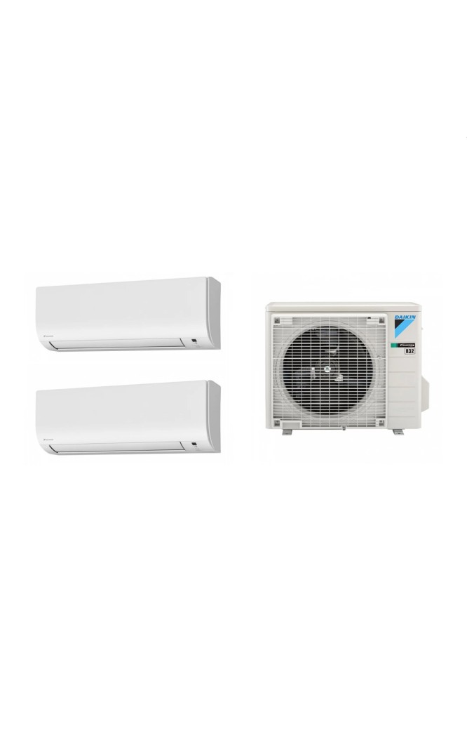 Aparat de aer condiționat multisplit Daikin Comfora cu două unități interne 9000 și 12000 BTU