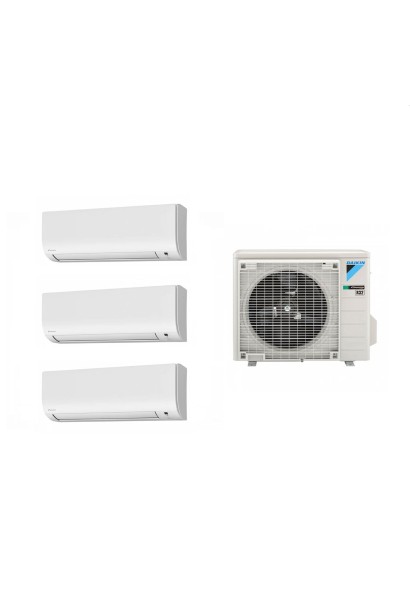 Aparat de aer condiționat multisplit Daikin Comfora cu doua unități interne 9000 și una de 12000 BTU