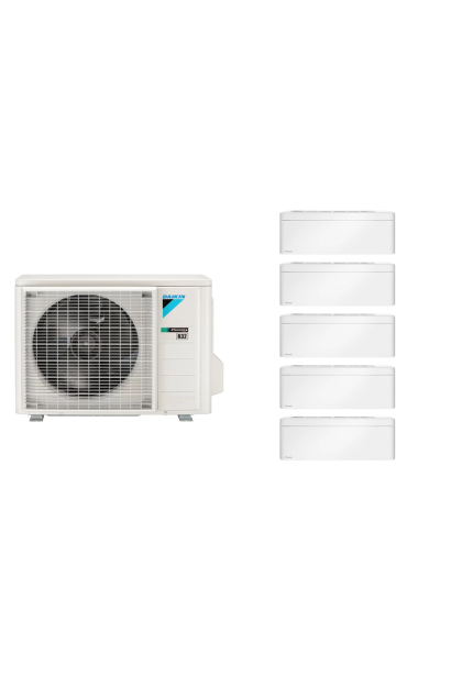 Aparat de aer condiționat multisplit Daikin Stylish cu cinci unități interne, patru 5000 BTU și una de 18000 BTU White - garanți