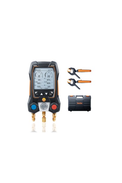 Testo 550s Set Smart - Manifold digital inteligent cu sonde de temperatură wireless