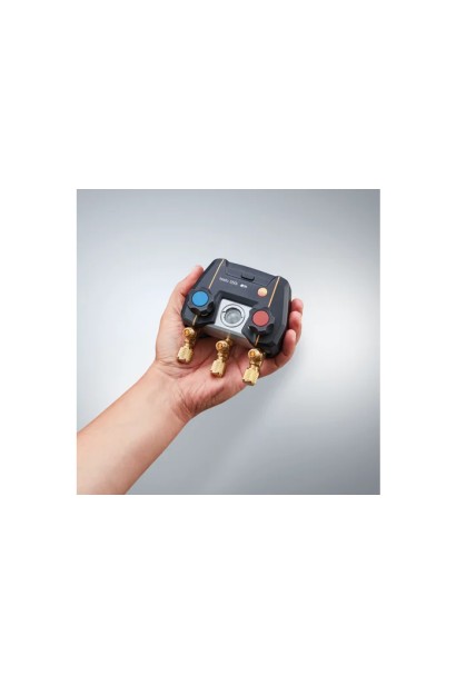 Testo 550i Set Smart - Manifold digital controlat prin aplicație cu sonde de temperatură fără fir (NTC)