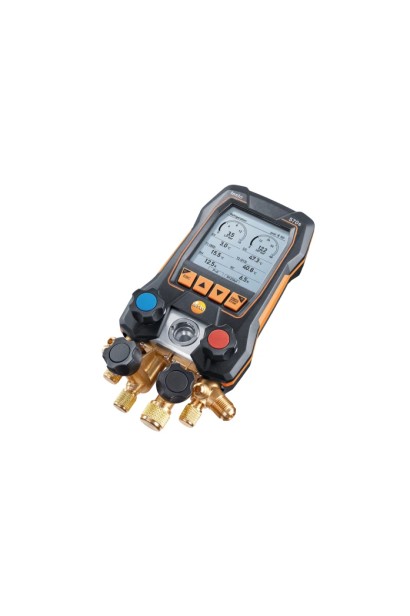 Testo 550s Set smart cu furtunuri - Manifold digital inteligent cu sonde de temperatură wireless și set de 3 furtunuri de umpler