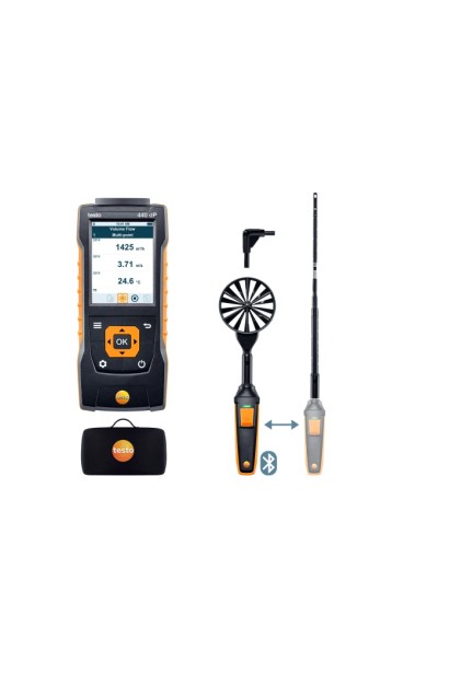 Testo 440 delta P - Set 1 pentru viteza aerului cu Bluetooth