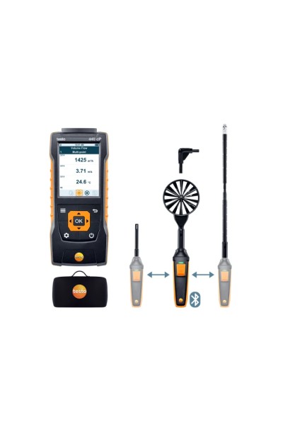 Testo 440 delta P - Set 2 pentru viteza aerului cu Bluetooth