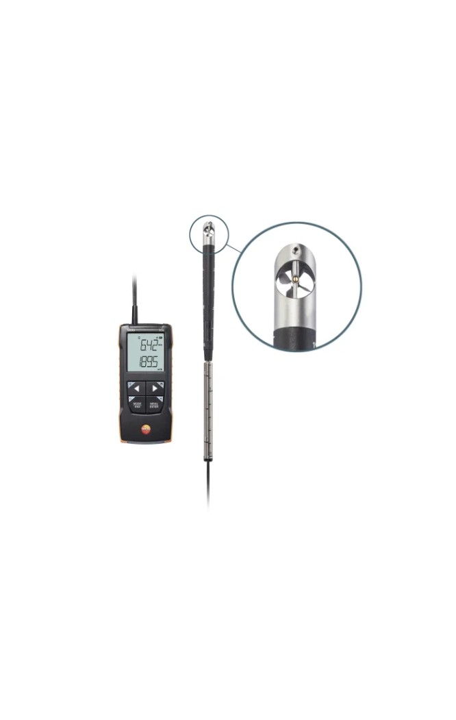 Testo 416 - Anemometru digital cu elice de 16 mm cu conexiune la aplicație