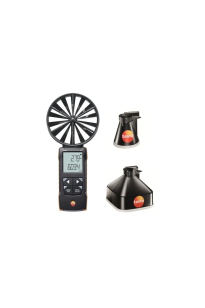 Testo 417 set 1 - Anemometru cu elice și pâlnii de măsurare