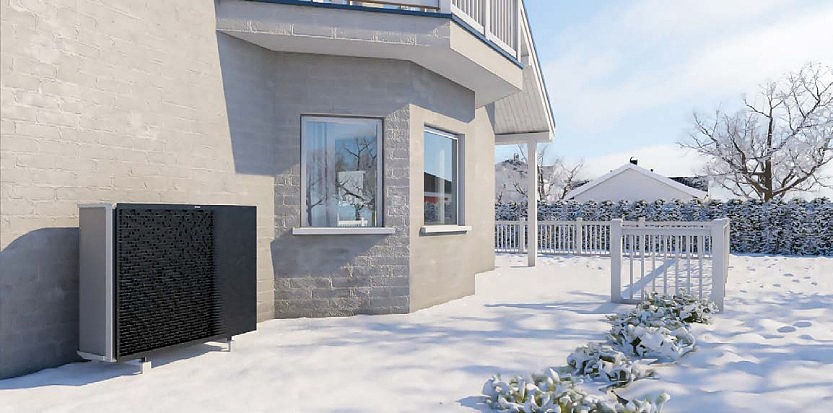 Daikin Altherma ERLA, montaj exterior discret