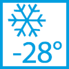 Funcționare până la −25°C