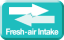 Aport de aer proaspat exterior Mitsubishi SLZ-M60FA