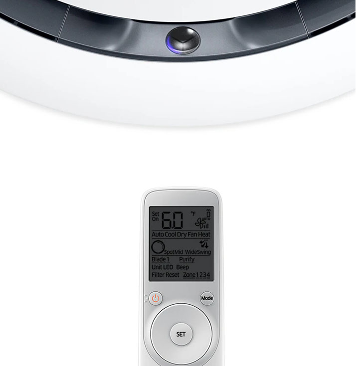 Telecomandă Samsung și Display LED circular