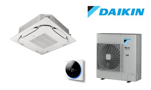 Aparat aer conditionat tip caseta Daikin SkyAir Active FCAG140B AZAS140MY1 Round Flow 360 48000 BTU Inverter tavan magazin comercial