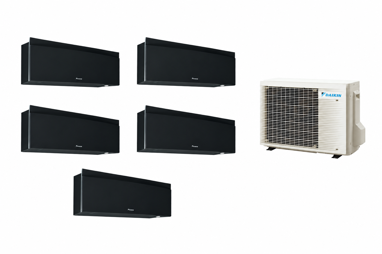 Multisplit Daikin Emura Black 5 zone — 4x FTXJ20AB FTXJ50AB 5MXM90A
