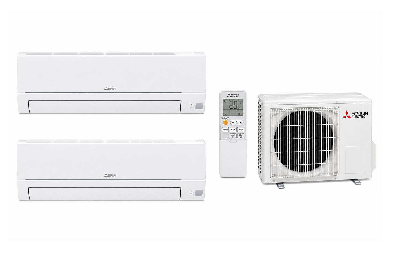 Multisplit Mitsubishi Electric MXZ-2HA50VF cu MSZ-HR25VFK și MSZ-HR35VFK